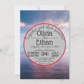 Saacape strand blue sky Weddenschap Kaart (Voorkant)