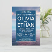 Saacape strand blue sky Weddenschap Kaart (Staand voorkant)