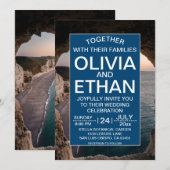 Saacape strandfeest bruiloft uitnodiging (Voorkant / Achterkant)