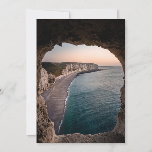 Saacape strandfeest bruiloft uitnodiging (Achterkant)