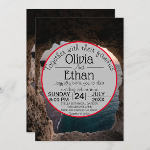 Saacape strandfeest bruiloft uitnodiging