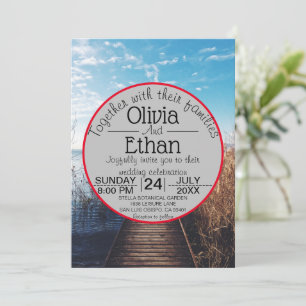 Saacape strandfeest bruiloft uitnodiging