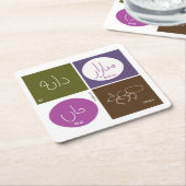 Saadi Kartonnen Onderzetters (Schuin)