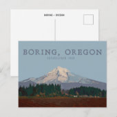 Saai, Oregon | Mt Hood Post Kaart (Voorkant / Achterkant)