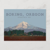 Saai, Oregon | Mt Hood Post Kaart