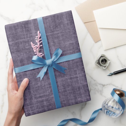 Saai Paarse Linnen Cadeaupapier (Geschenken)