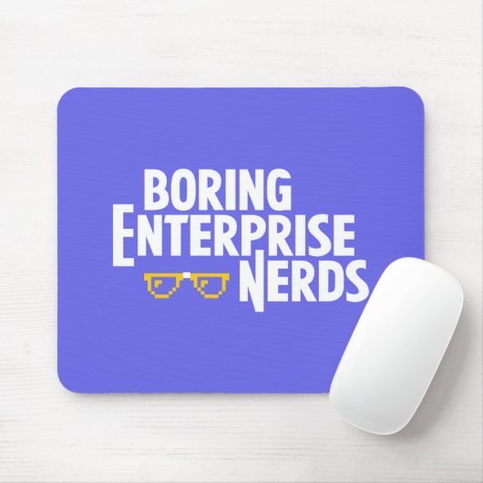 Saaie Enterprise Nerds Mousepad Muismat (Met muis)