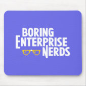 Saaie Enterprise Nerds Mousepad Muismat (Voorkant)
