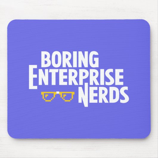 Saaie Enterprise Nerds Mousepad Muismat (Voorkant)