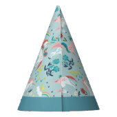 Saaie magische meisjes eerste verjaardag feesthoedjes (Achterkant)