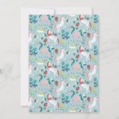 Saaie magische meisjes eerste verjaardag kaart (Achterkant)