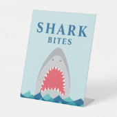 Saaien verjaardagsfeest eten reclamebord met voetstuk (Voorkant)