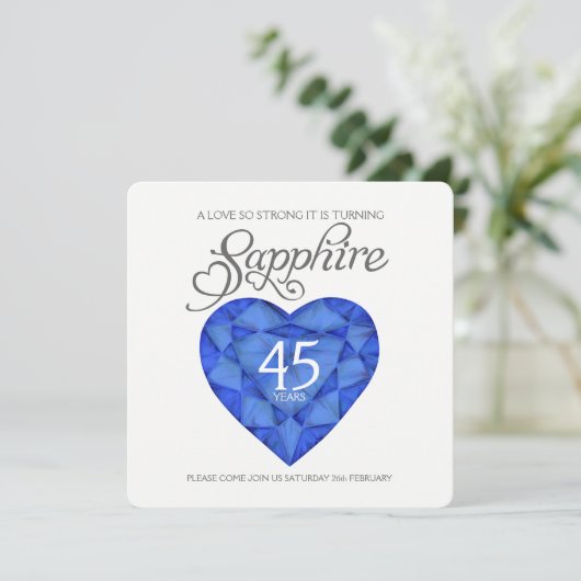 Saaiers bruiloft liefde zo sterk hart waterverf kaart (Staand voorkant)