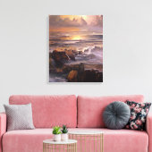 Saakkapens Serie - 1/3 Canvas Afdruk (Insitu (Woonkamer))