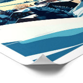 Saalbach Oostenrijk Reizen  Illustratie Poster (Hoek)