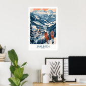 Saalbach Poster Oostenrijk 1 (Thuiskantoor)