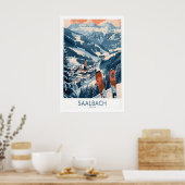 Saalbach Poster Oostenrijk 1 (Keuken)