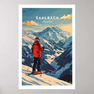 Saalbach Ski Poster- Oostenrijk 1 Poster