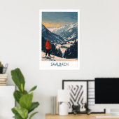 Saalbach Ski Print - Oostenrijk 1 (Thuiskantoor)