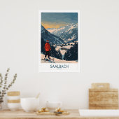 Saalbach Ski Print - Oostenrijk 1 (Keuken)