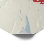 Saalbach Skicircus Skigebied Reisposter Poster (Hoek)