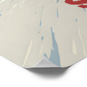 Saalbach Skicircus Snowboarden Reisposter Poster (Hoek)