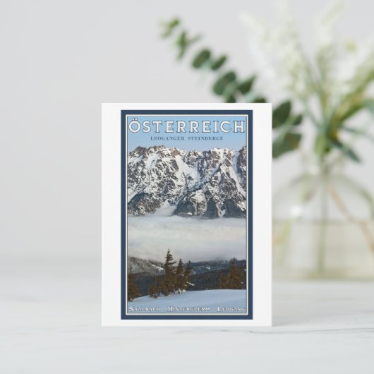 Saalbach - Valley Fog Briefkaart (Staand voorkant)