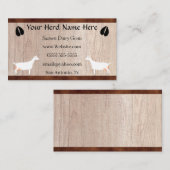 Saanen Dairy Goat Herd Visitekaartje (Voorkant / Achterkant)