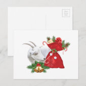 Saanen Geit Met Kerstsfeer Feestdagenkaart (Voorkant / Achterkant)