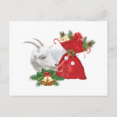 Saanen Geit Met Kerstsfeer Feestdagenkaart (Voorkant)