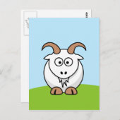 Saanen Goat Briefkaart (Voorkant / Achterkant)