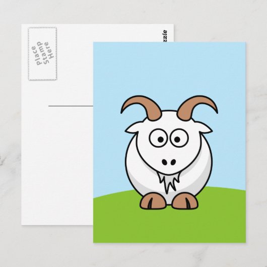 Saanen Goat Briefkaart (Voorkant / Achterkant)