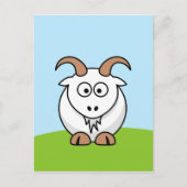 Saanen Goat Briefkaart (Voorkant)