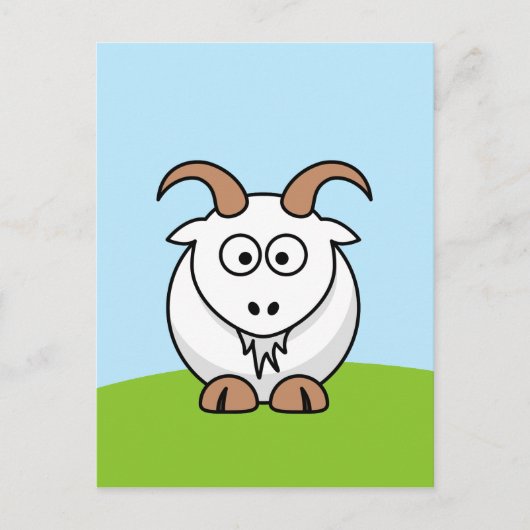 Saanen Goat Briefkaart (Voorkant)