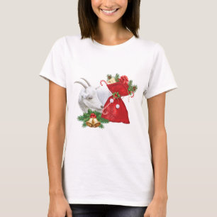 Saanen Goat met vakantiegeest T-shirt