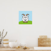 Saanen Goat Poster (Keuken)
