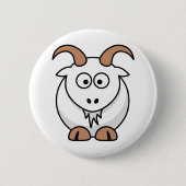 Saanen Goat Ronde Button 5,7 Cm (Voorkant)