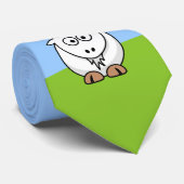 Saanen Goat Stropdas (Opgerold)