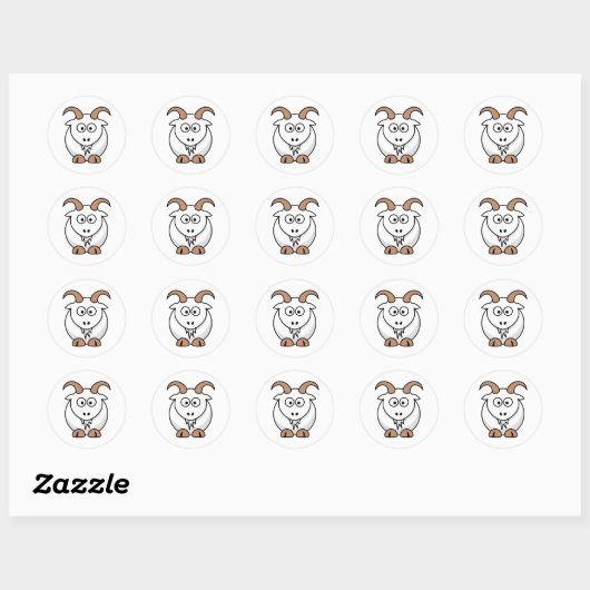 Saanengeit Ronde Sticker (Vel)