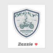 Saanenmöser Pass Zwitsers-Alpen motortour Sticker (Vel)