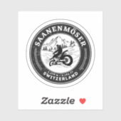 Saanenmöser Pass Zwitsers-Alpen motortour Sticker (Vel)
