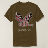 Saanich Redailed Hawk Native Bird of Prey Art Long T-shirt (Design voorkant)