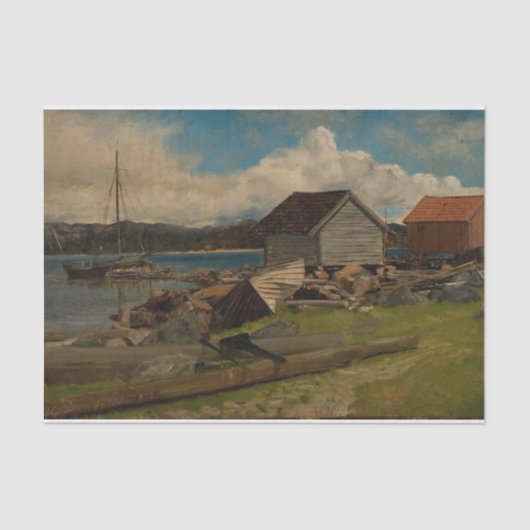 Saanum, Mandal van Amaldus Nielsen Tissuepapier (Voorkant)