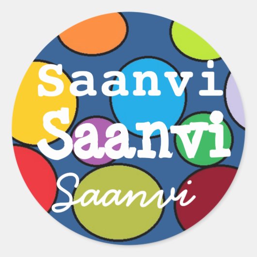 Saanvi Naam stickers (Voorkant)