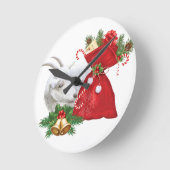 Saanzin met vakantiegeest ronde klok (Hoek)