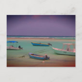 Saap Boat in rust Oistins Beach Barbados Briefkaart (Voorkant)