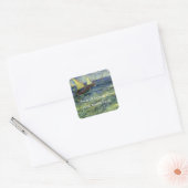 Saap in saintes-Maries; Van Gogh Bookplate Vierkante Sticker (Envelop)