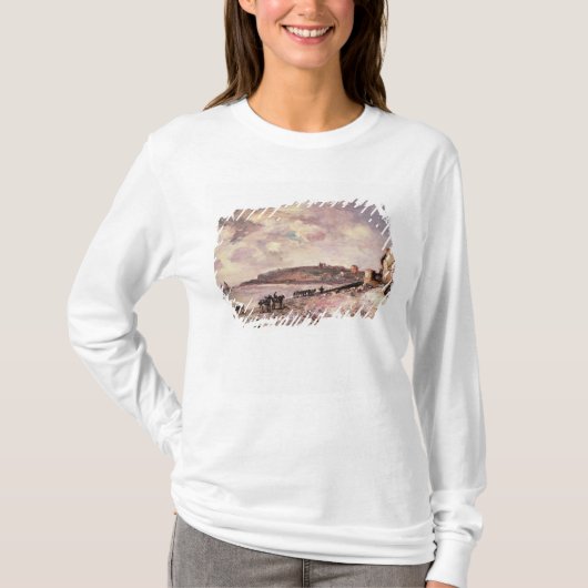Saap met pony's op het strand t-shirt (Voorkant)