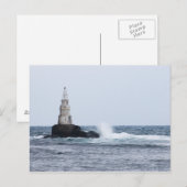 Saap met vuurtoren briefkaart (Voorkant / Achterkant)