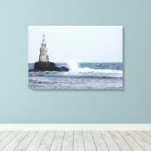 Saap met vuurtoren canvas afdruk (Insitu (Houten vloer))